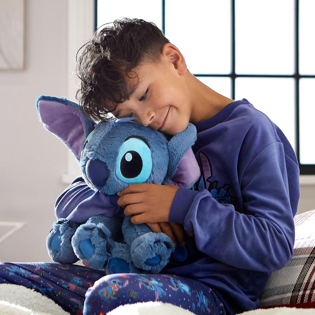 Disney Store Stitch Offizielles mittelgrosses Kuscheltier für Kinder, 38 cm, Kuscheltier mit Sticker
