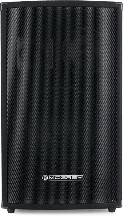 Paar McGrey SL-12/3 3-Wege DJ PA Lautsprecher Box 30cm (12“) Subwoofer 600W (Passiv, 2-Wege System,