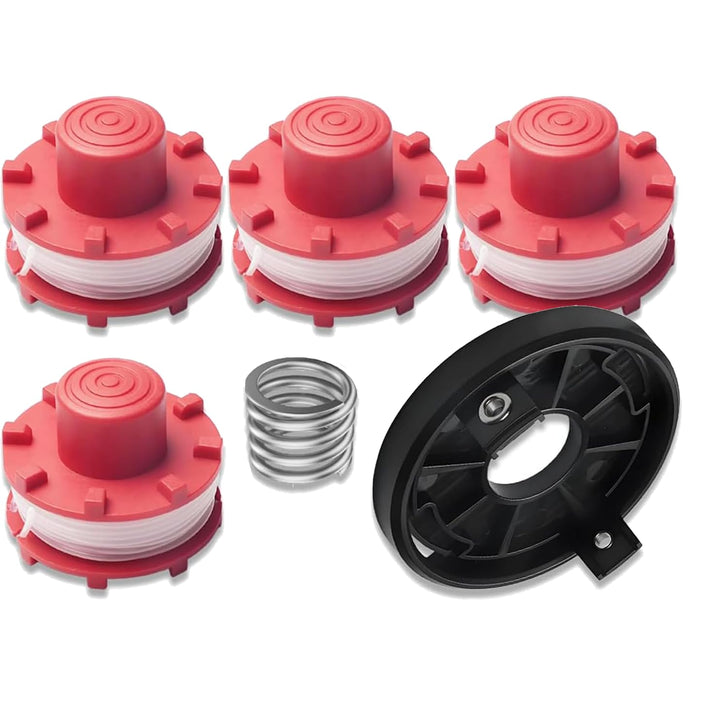 4 Stück Ersatzspule für Einhell GE-CT 36/30 LI E Freischneider, 1 Ersatzspulenkappe, 1 Trimmerkopf，f