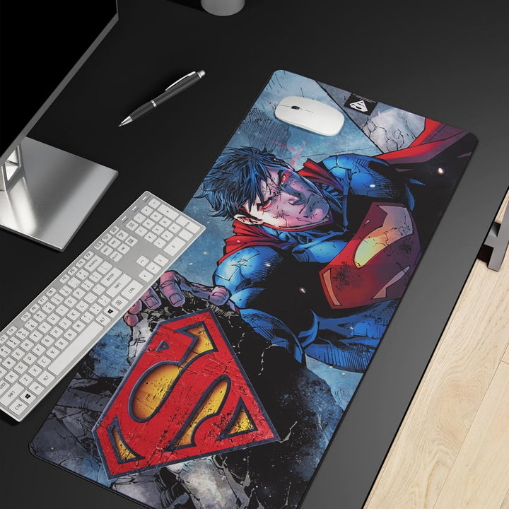 Subsonic Superman - Anti-Rutsch-Mauspad XXL 90 mm x 40 mm in Perlenoptik - Offizielle Lizenz DC comi