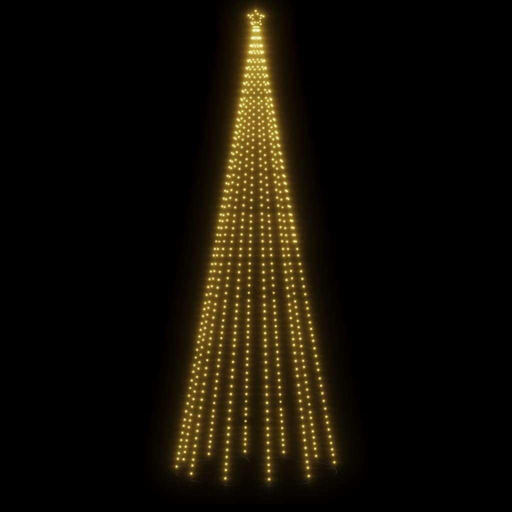 vidaXL Weihnachtsbaum mit Erdnägeln Lichterbaum Weihnachtsdeko Stern Beleuchtung Aussen Beleuchtet L