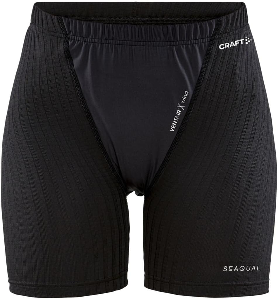 Craft Damen Active Extreme X Wind Boxer W Baselayer-Unterwäsche XL Black/Granit, XL Black/Granit