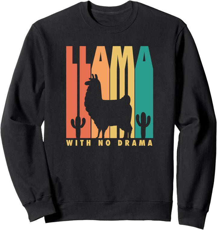 Lustiges Llama Shirt Retro Lustiger Spruch Llama With No Sweatshirt