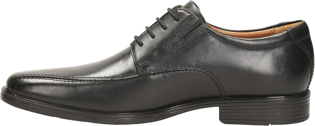 Clarks Herren Stafford Park5_Derby, Black Leather Schwarz