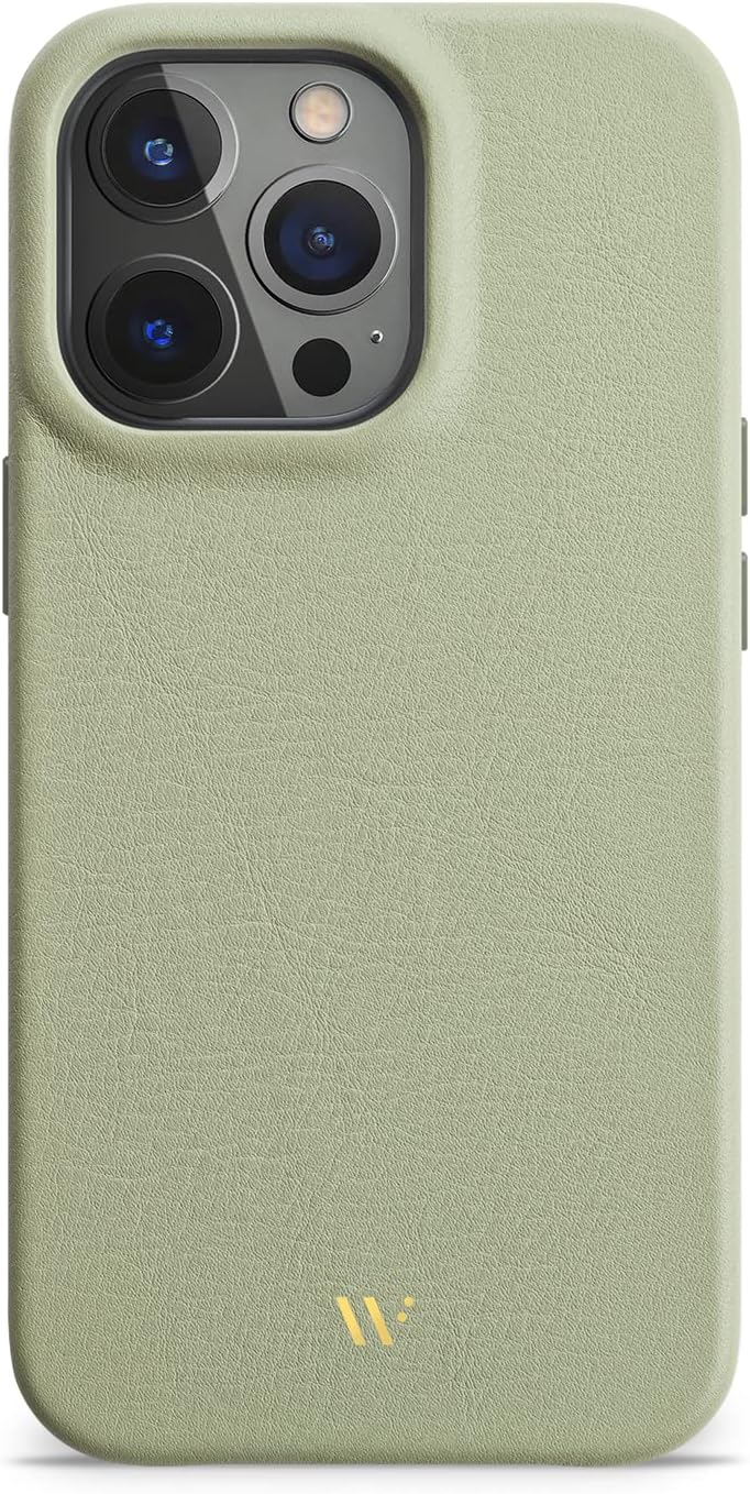 WIIUKA Hülle für iPhone 14 Pro Max, Leder aus Deutschland, Lederhülle extra Dünn, Premium Handyhülle