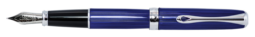 DIPLOMAT - Füllhalter Excellence A2 Skyline blau - Schick und elegant - Lange Lebensdauer - Funkelnd