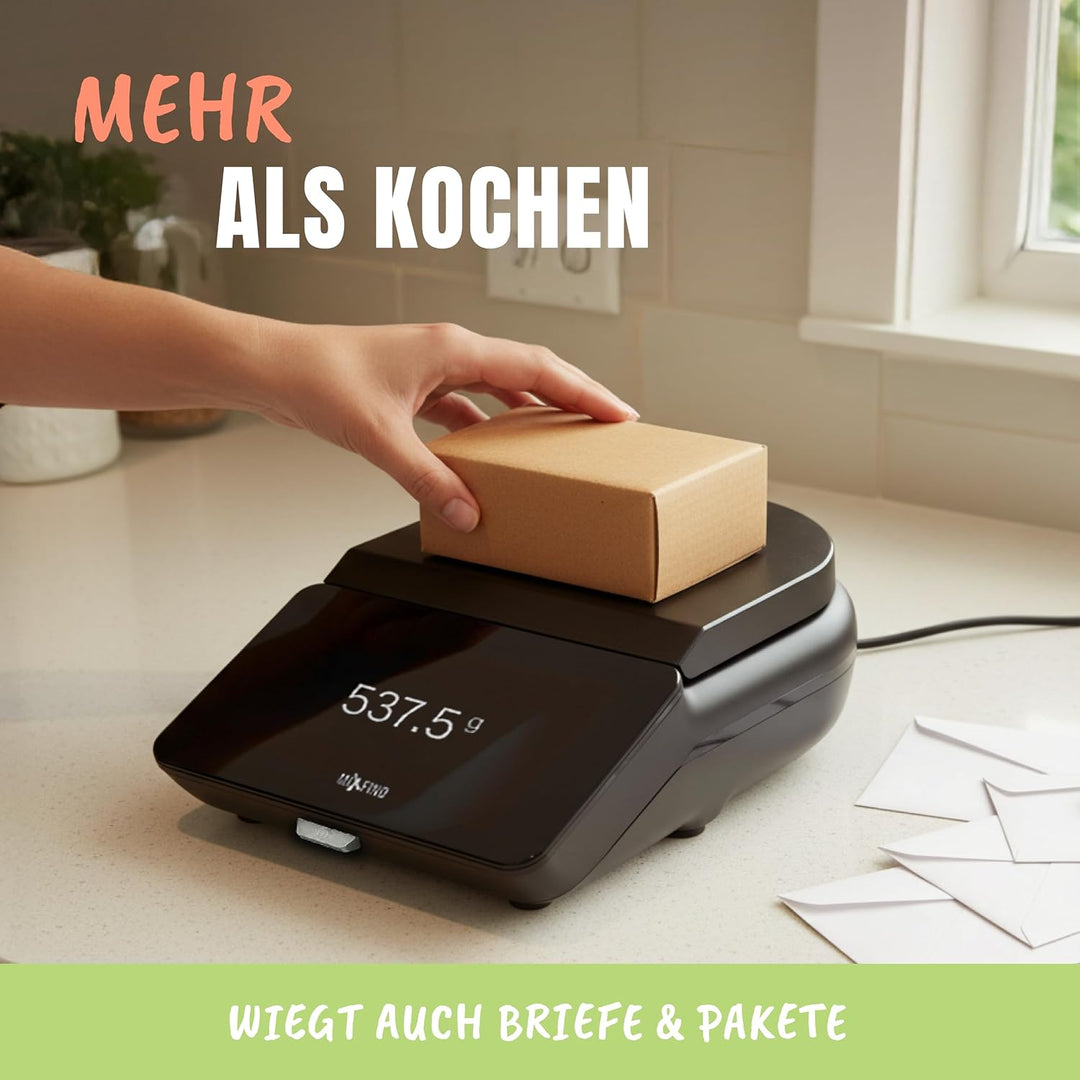 WiegeBase für Thermomix TM7 Zubehör verwandelt TM7 zur Plattformwaage für präzises Wiegen ohne Mixto