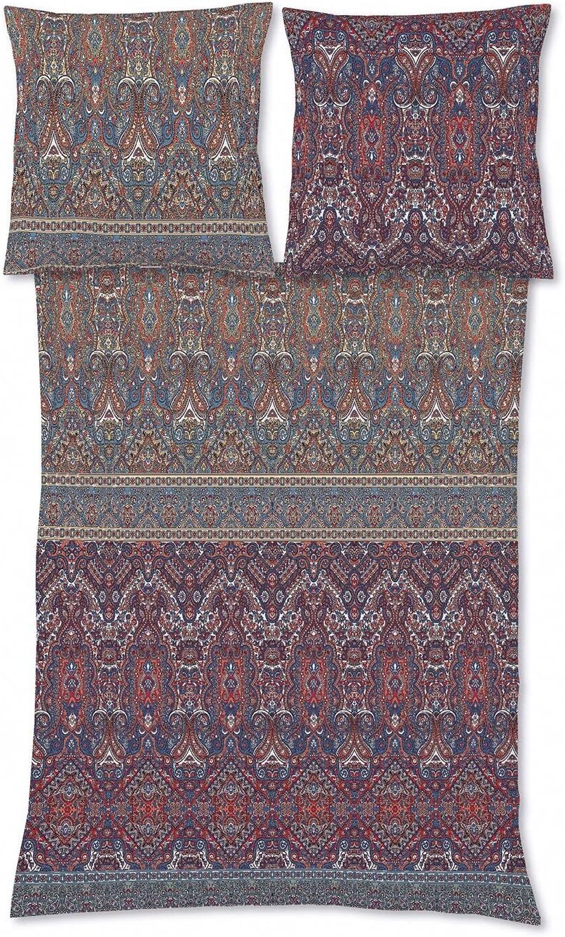 fleuresse Feinbiber Bettwäsche Aspen Deinze Marsala 1 Bettbezug 155 x 220 cm + 1 Kissenbezug 80 x 80