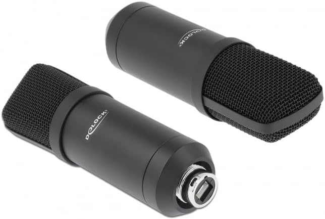 Delock Professionelles USB-Kondensator Mikrofon Set 192 kHz / 24 Bit für Podcasting und Gaming, 6630