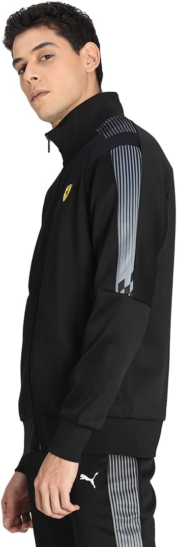 PUMA Herren Ferrari Race T7 Trac Jacke XL Puma Black, XL Puma Black