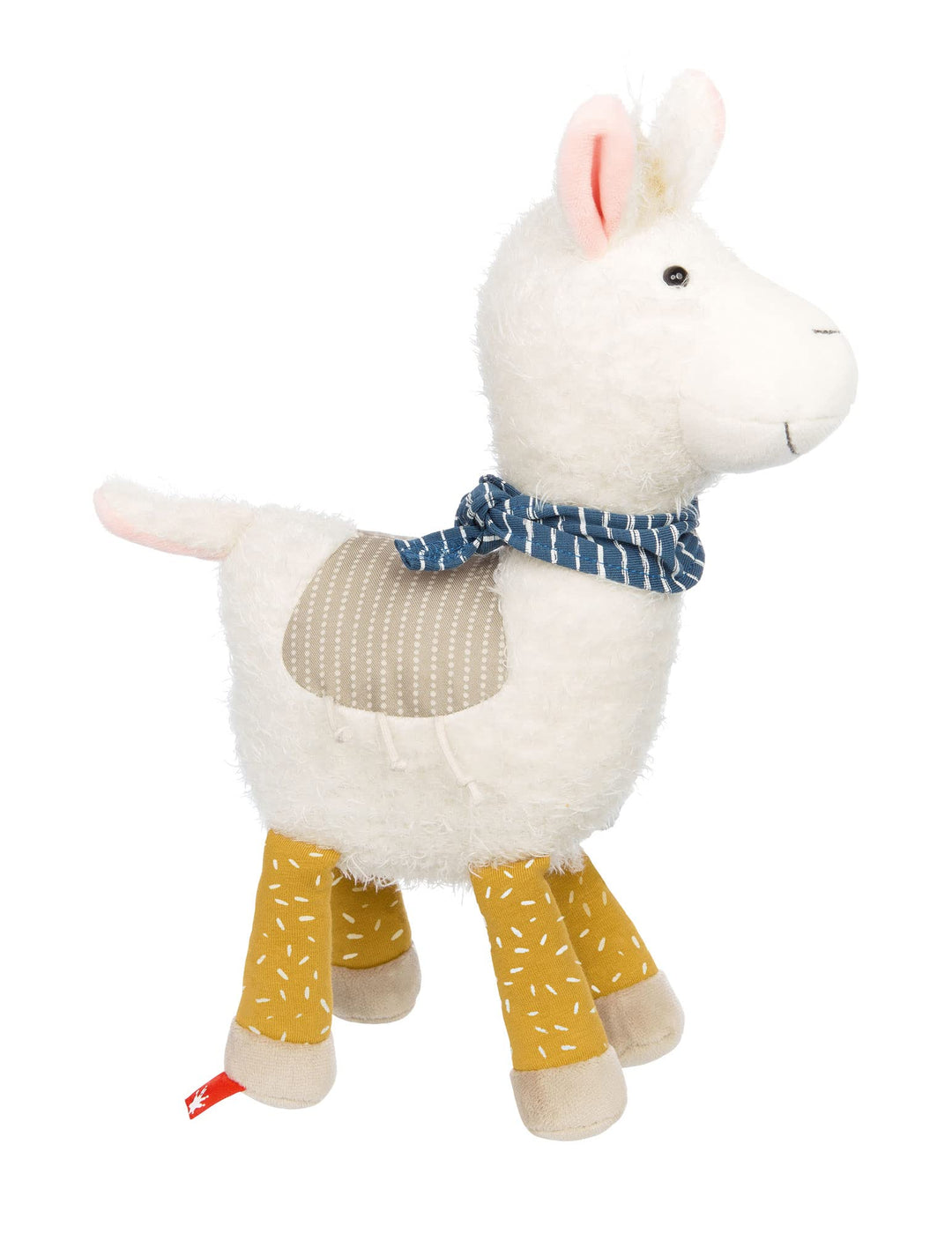 sigikid 43239 Kuscheltier Lama Patchwork Sweety, Yellow für Mädchen und Jungen von 0 bis 8 Jahren Me
