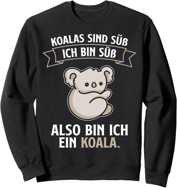 Lustiges Koala Bär Faulenzer Ich bin ein Koala Geschenk Sweatshirt