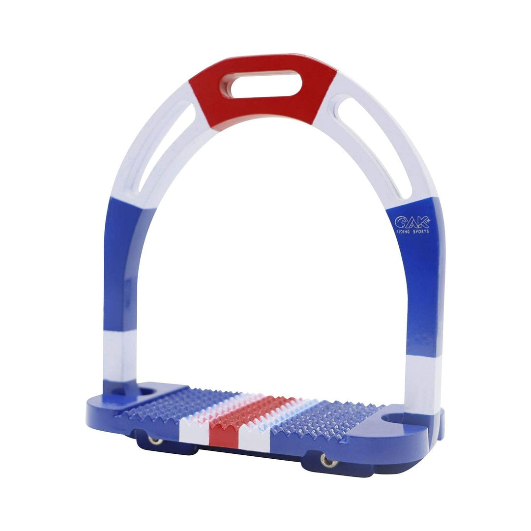 AK Aluminium-Steigbügel mit beschichteten Farben (11,9 cm, UK-Flagge) 4.75 INCHES uk-flagge, 4.75 IN