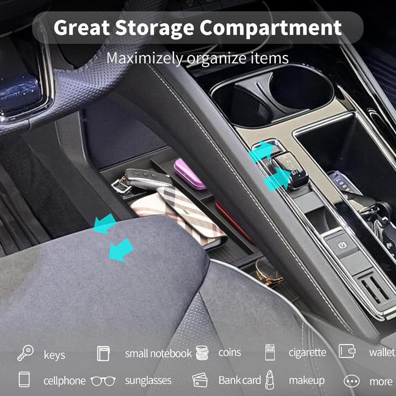 [4 Stück] CDEFG Kompatibel mit Skoda Enyaq iV 2021 2022 2023 Mittelkonsole Organizer Aufbewahrungsbo