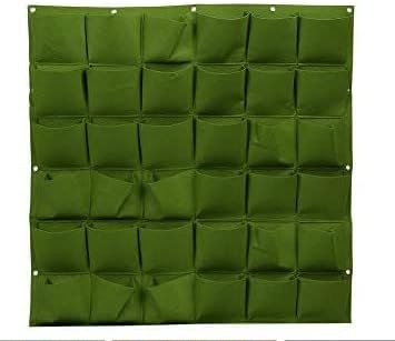 Zerodis Wachsen Taschen 36 Taschen im Freien vertikale Pflanze Taschen Greening Blume Pflanzen Tasch
