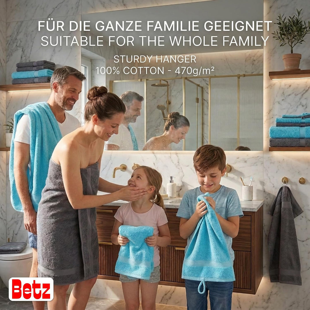Betz Premium 10er Handtuch-Set - 2X Duschtücher - 4X Handtücher - 2X Gästetücher - 2X Waschhandschuh