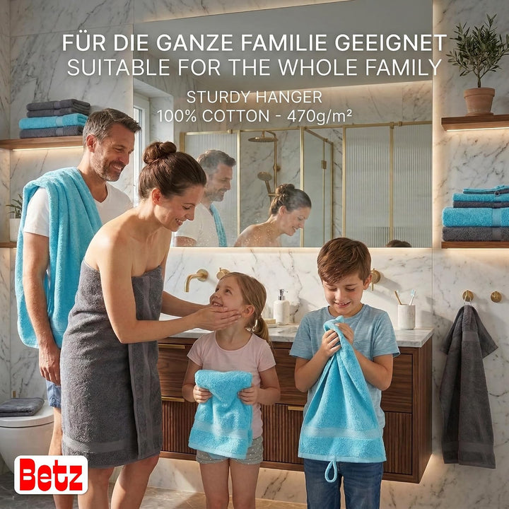 Betz Premium 10er Handtuch-Set - 2X Duschtücher - 4X Handtücher - 2X Gästetücher - 2X Waschhandschuh