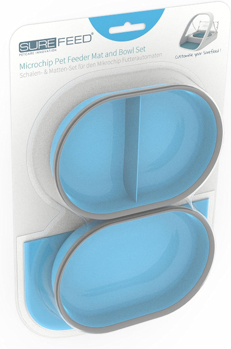 SureFeed Schalen- & Matten-Set für Mikrochip Futterautomaten, blau, blau