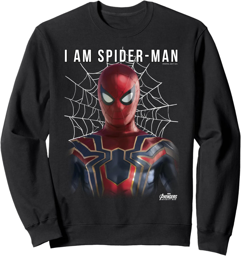 Marvel Infinity War I Am Spider-Man Web Sweatshirt