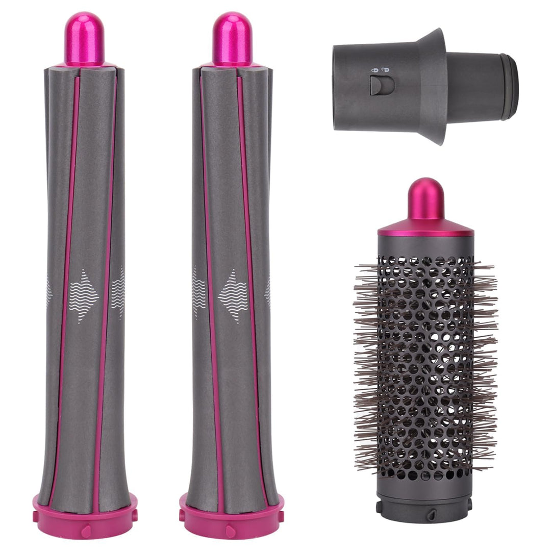 Langhaarfässer und runde Volumenbürste für Dyson Airwrap Styler, Haarstyling-Set enthält 2 Lockenfäs