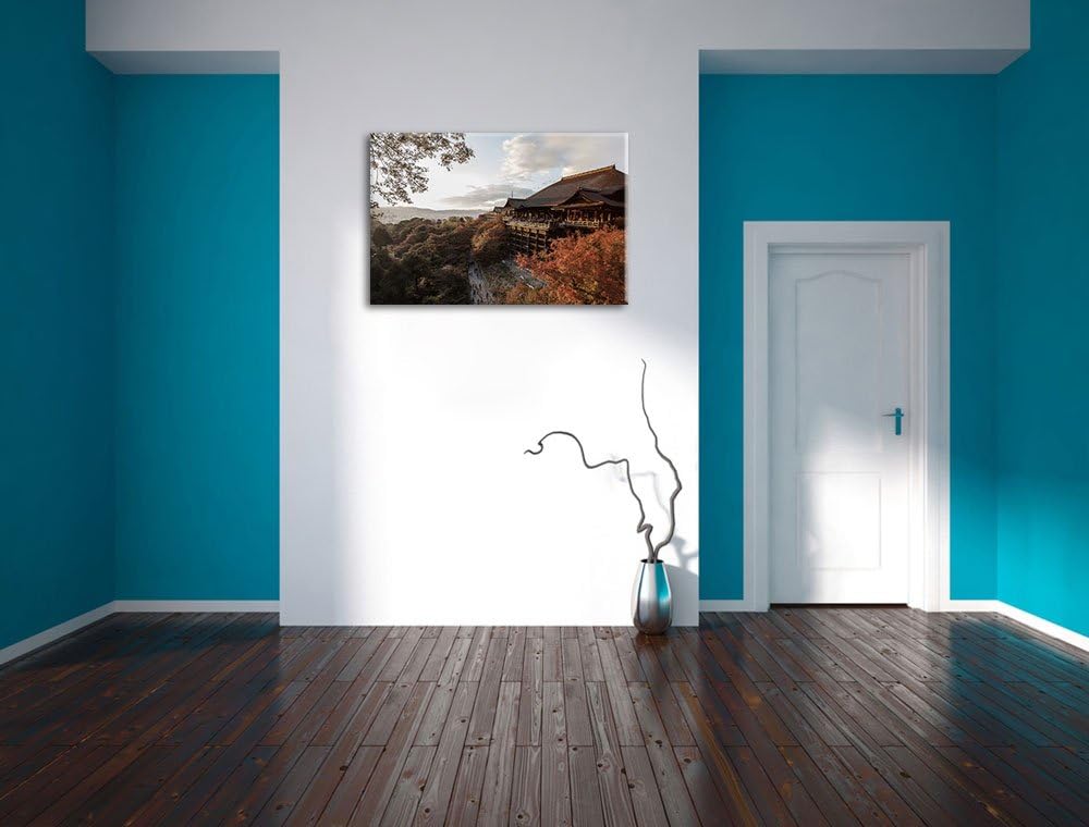 rieisger Kiyomizu-dera Tempel in Kyoto schwarz/weiss Format: 100x70 auf Leinwand, XXL riesige Bilder