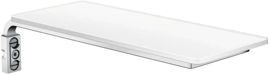 hansgrohe Seifenablage Casetta E Shampoo- und Duschgelablage, Weiss/Chrom