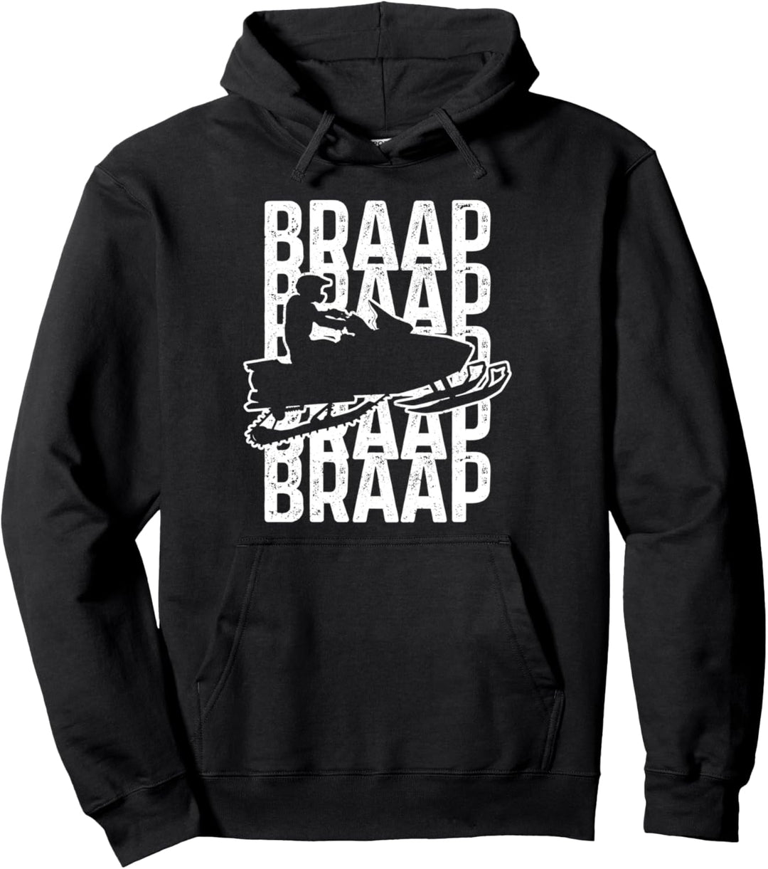 Schneemobil Braap Motorschlitten Lustig Geschenk Pullover Hoodie