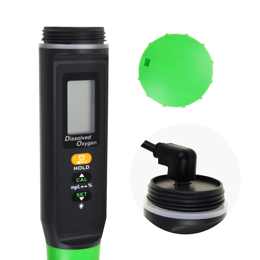 Digital Aufgelöst Sauerstoff Stifttyp Lang Kabel DO Meter ATC Wasser Qualität Prüfer mit Selbst Schw