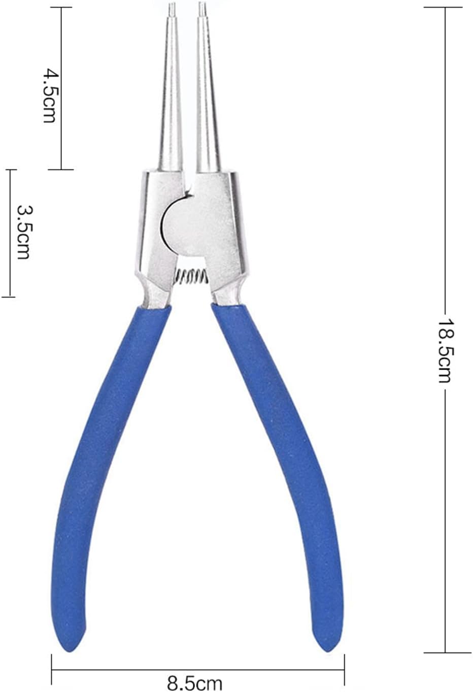 Sprengringzangen Satz 4-tlg mit 90° abgewinkelte und gerade 17,8 cm Rostschutz Sicherungszange für A