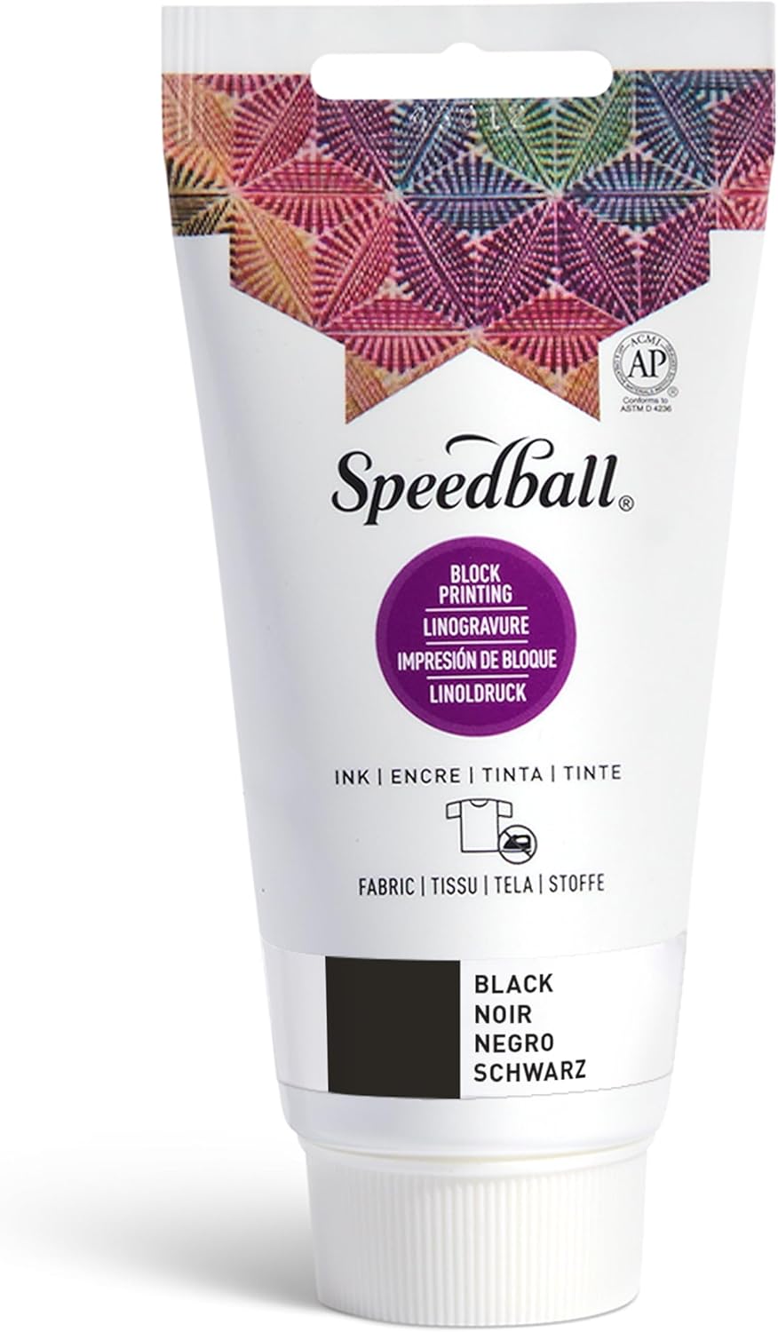 Speedball Art Products Company Stoff Tinte, schwarz, 60 ml, Schwarz