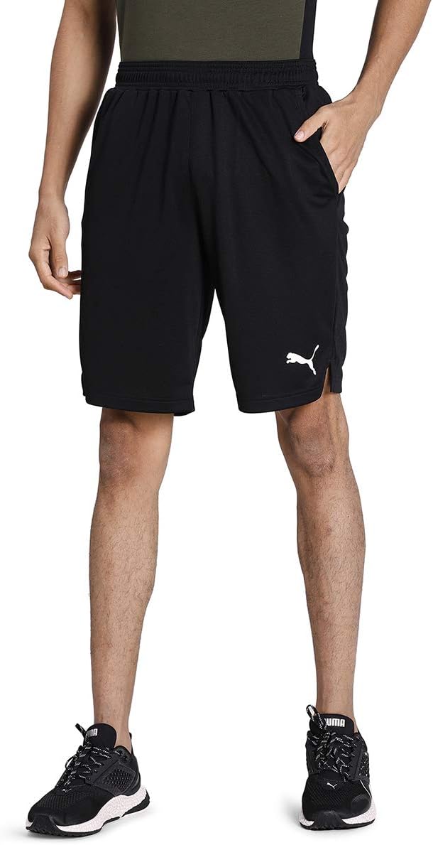 PUMA Herren RTG Interlock 10in Shorts-Schwarz, Weiss Hosen, M