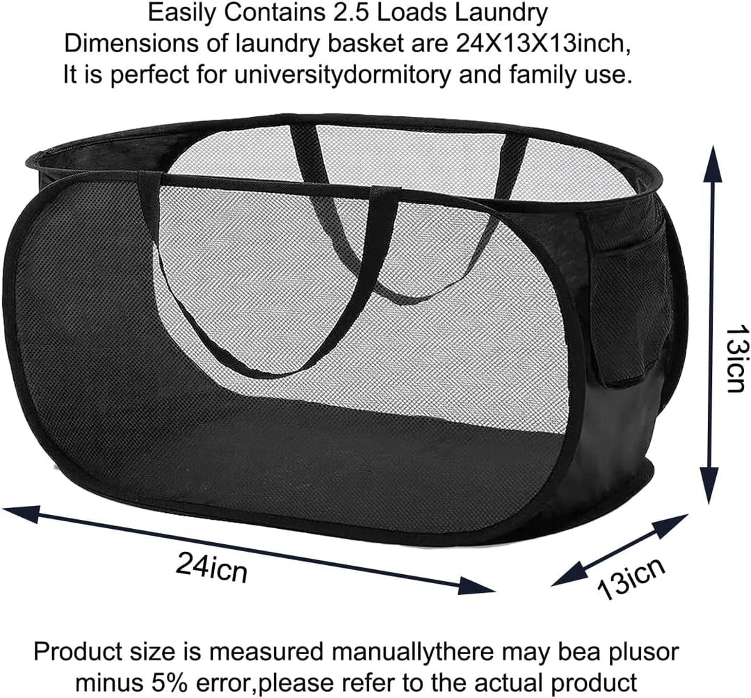 Pop Up Wäschekorb Faltbarer Wäschekorb 2 Stk(36 * 36 * 58 Cm) Wäschetonne Wäschekorb klappbar mit Gr