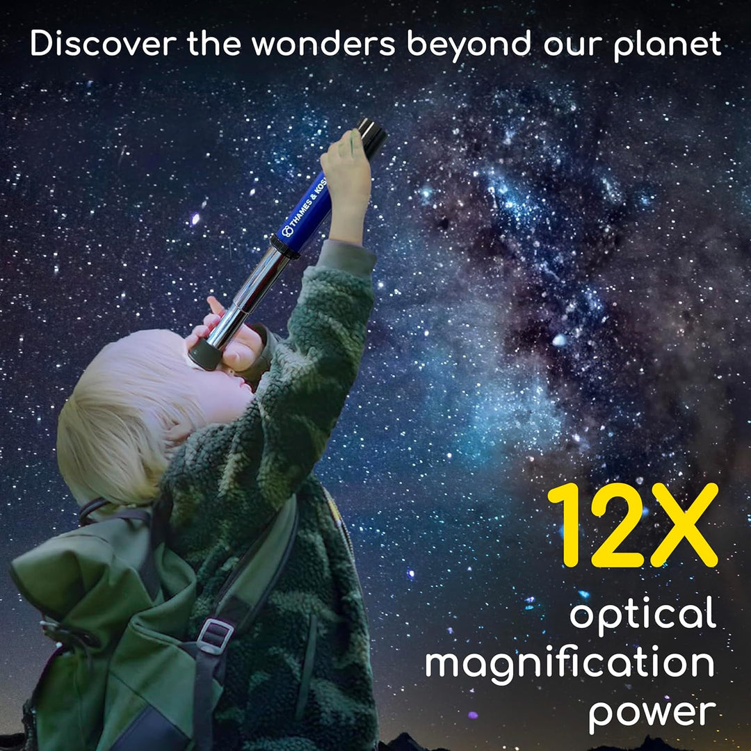 Thames & Kosmos , 676919, My Discovery Telescope 12X Optical Magnification, Watch Wildlife and View