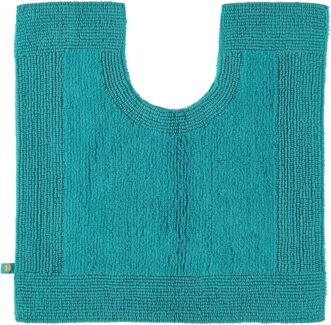 Rhomtuft Badteppiche Prestige Azur - 41 Toilettenvorlage mit Ausschnitt 60x60 cm Azur - 41, Toilette