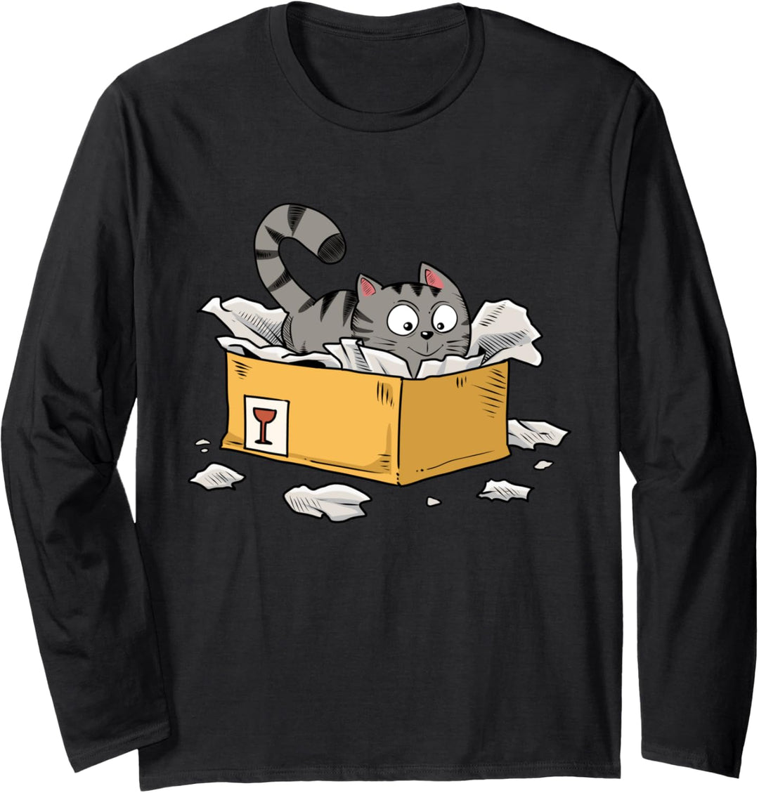 Lustiges Katzen kätzchen Langarmshirt