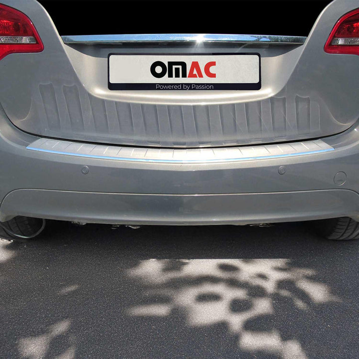 OMAC Ladekantenschutz Stossstangenschutz kompatibel mit Opel Meriva 2010-2017 Edelstahl Gebürstet Me