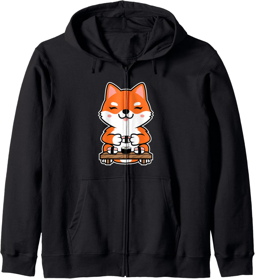 Kawaii Sushi Cute Anime Dog Shiba Inu Japanese Food Nigiri Kapuzenjacke