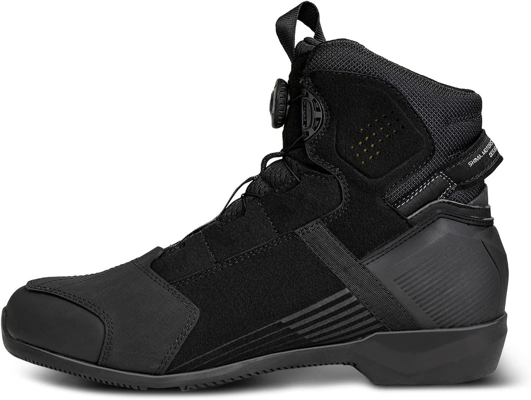 SHIMA EDGE, Motorradschuhe für Männer - Verstärkte Strassenreitschuhe mit ATOP-Verschlusssystem Vent