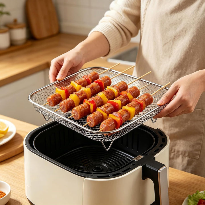 Gitter für Heissluftfritteuse 8 Stück Körbe für Airfryer