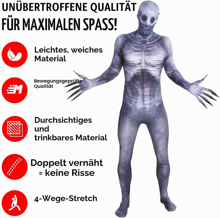 Morphsuits The Rake Kostüm für Erwachsene, Monster Verkleidung, Halloween und Karneval - M (150cm-16