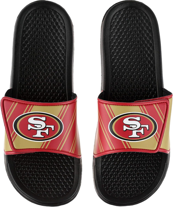 FOCO Commanders NFL Legacy Sport Slide Flip-Flops für Herren San Francisco 49ers 45/46 EU Vermächtni