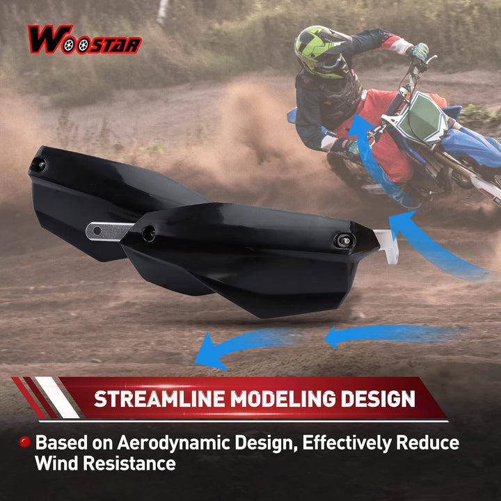 WOOSTAR 22mm 28mm Motorrad Lenkerschutz Handschutz Montage Ersatz für Motocross Off-Road Dirt Pitbik