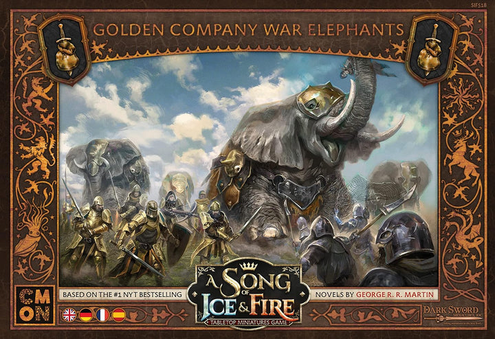 CMON | A Song of Ice &amp; Fire – Kriegselefanten der Goldenen Kompanie | Erweiterung | Tabletop | 2 Spi