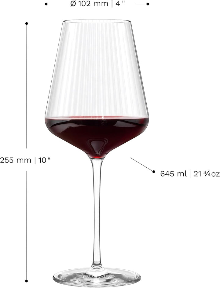 Stölzle Lausitz Bordeaux Gläser Symphony/Rotweinglas Bordeaux 6er Set/Hochwertige Rotweingläser gros