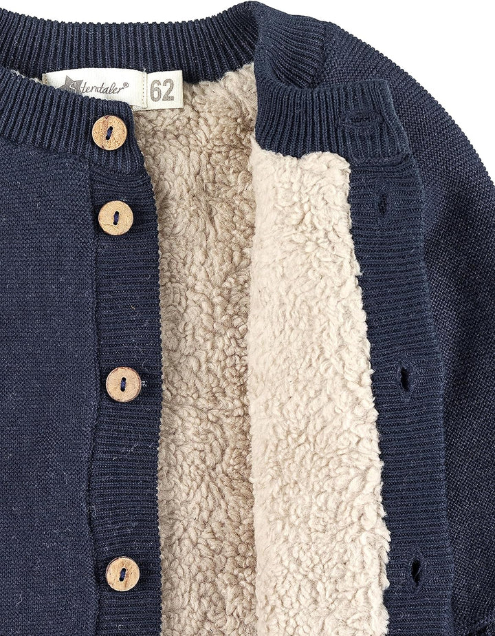 Sterntaler Baby-Jungen GOTS Strick Stern Jacke 74 Marine, 74 Marine