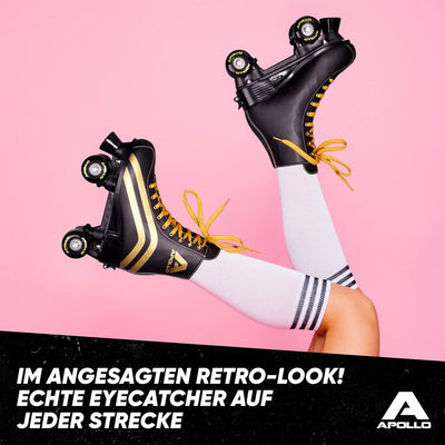 Apollo Disco Roller, Classic Roller | Rollschuhe für Kinder und Erwachsene | grössenverstellbare Qua