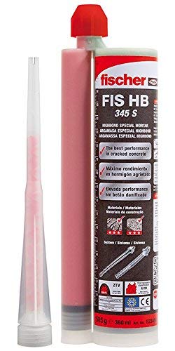 fischer Highbond-Spezialmörtel FIS HB 345 S, wetterfester Injektionsmörtel für Innen- &amp; Aussenbereic