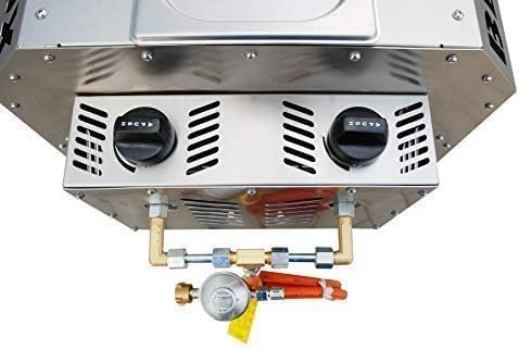 TWIN 2.0 - XXL 850°C Oberhitze Grill mit 2 x 4.2kW - komplett Edelstahl - demontierbar - elektronisc