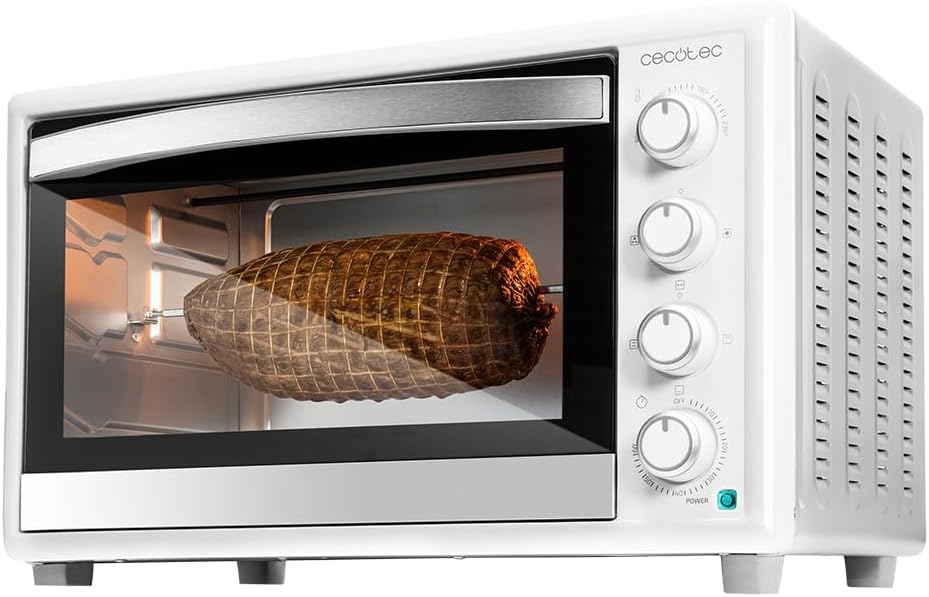 Cecotec Tischkonvektionsofen 46 Liter Bake&Toast 4600 White Gyro. 2000 W, Innenbeleuchtung, 12 Funkt