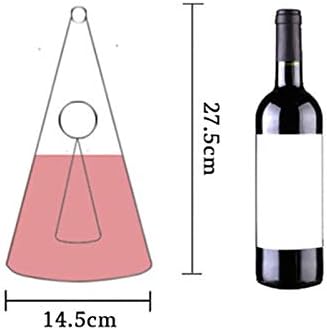 AWANG Einfache Persönlichkeit Pyramid Glaskaraffe Nordic Wasserfall Rotwein Cone Decanter (750ML), 7